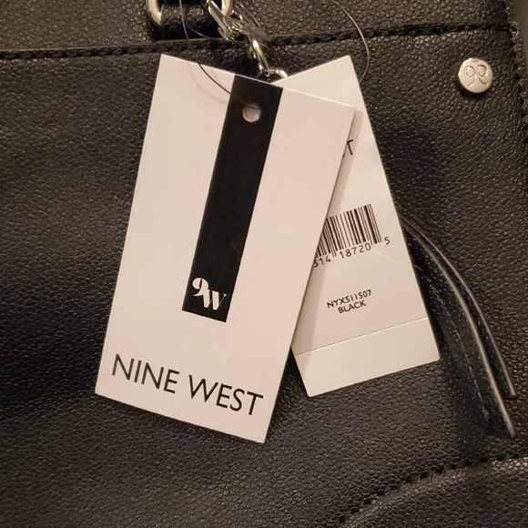 Nine West Elegant Black Purse W Bonus Mini Purse.. - Picture 4 of 15